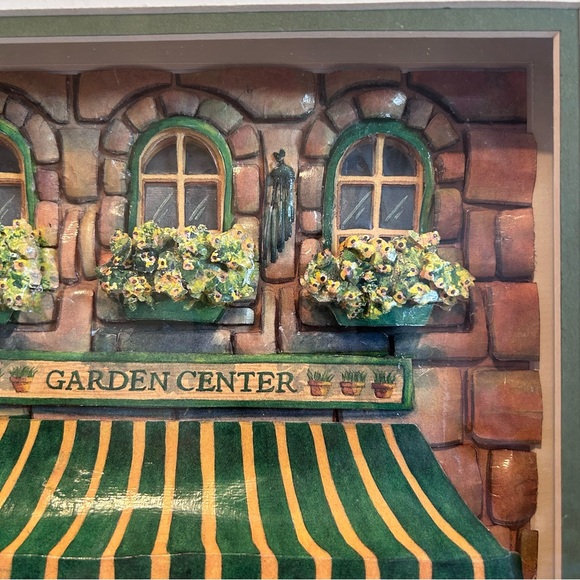 Handmade papertole GARDEN CENTER in shadow box - Picture 8 of 10